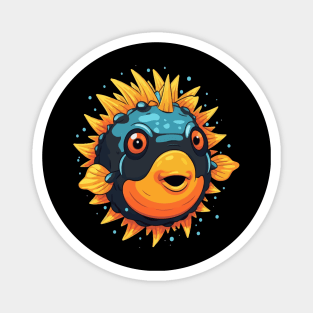 Puffer Fish Smiling Magnet